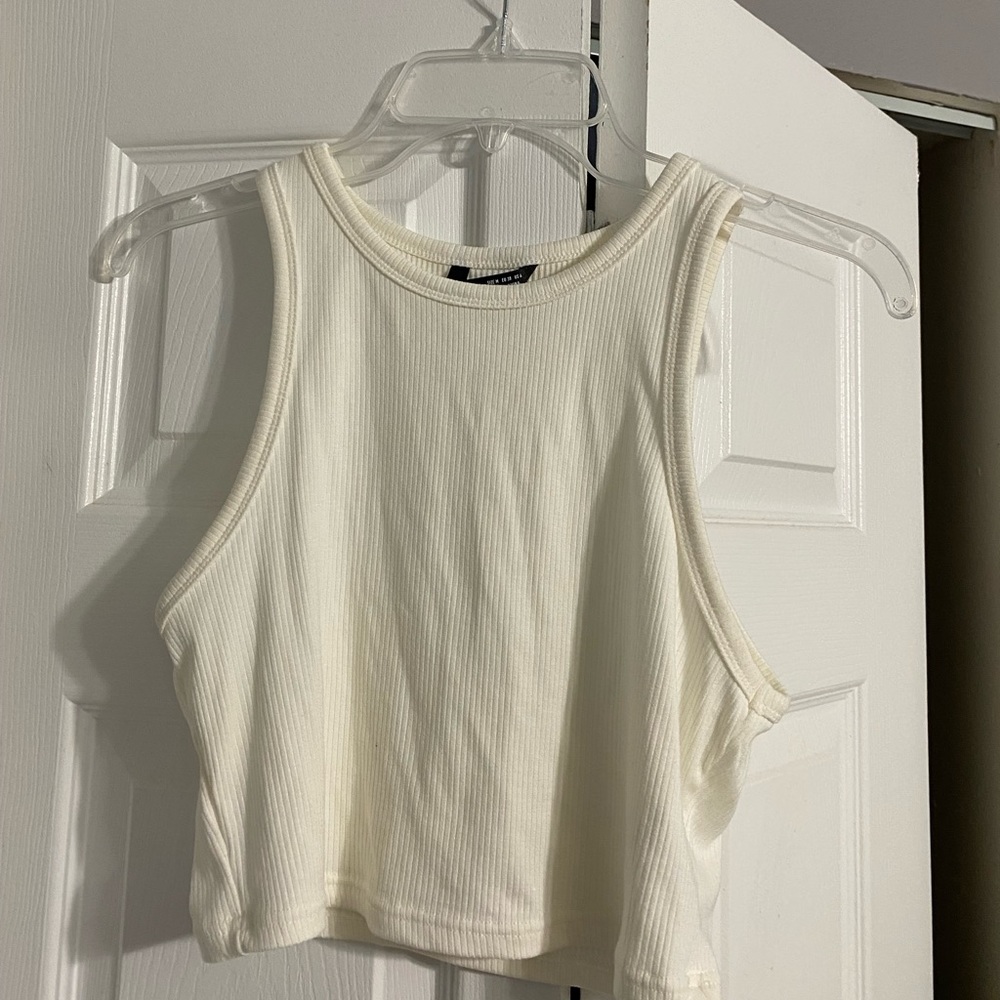 brand new shein uneven crop top